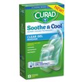 Curad Soothe and Cool Clear Gel Bandages, Assorted, Clear, PK8 CUR5236